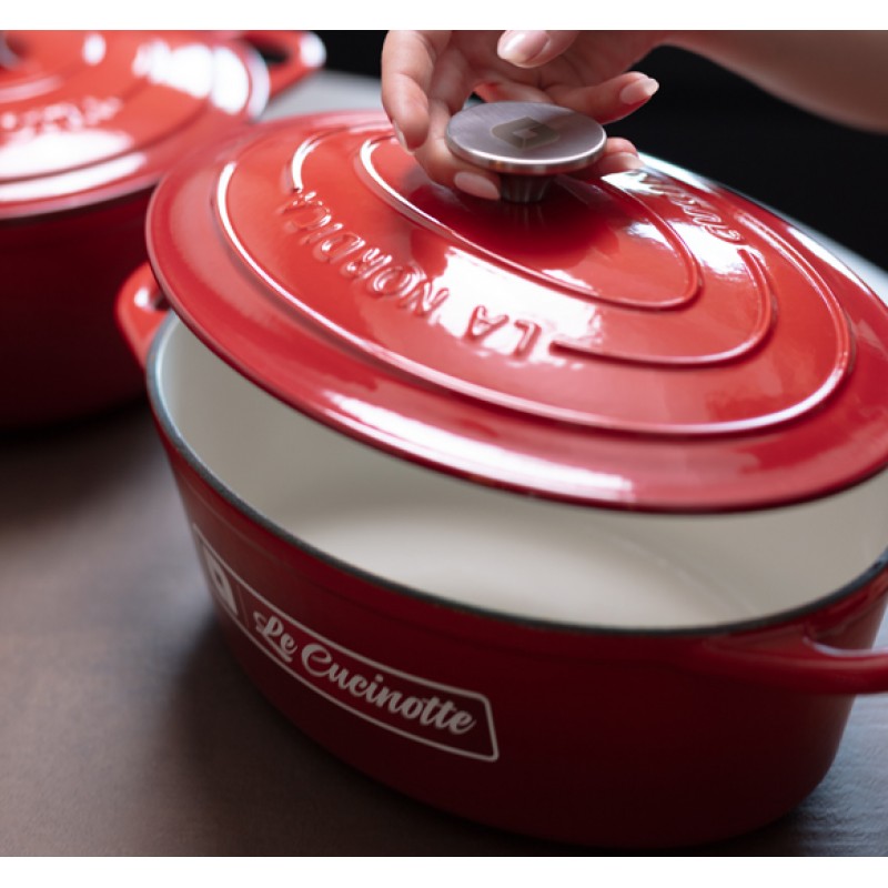Casserole en fonte émaillée La Nordica, Ovale, Ф33 | Cocotte en fonte |  |