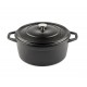 Cocotte en fonte profonde Hosse, Black Onyx, Ф24 | Cocotte en fonte |  |