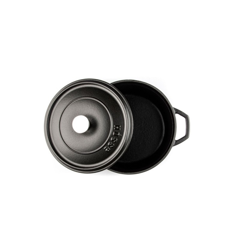 Cocotte en fonte profonde Hosse, Black Onyx, Ф20 | Cocotte en fonte |  |