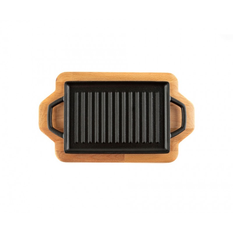 Dessous de plat en bois pour mini plaque en fonte Hosse HSDDHP1522 | Dessous de plat en bois |  |