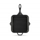 Poêle grill en fonte émaillée Hosse, Black Onyx, 28x28cm | Poêle grill en fonte | Poêle en fonte |