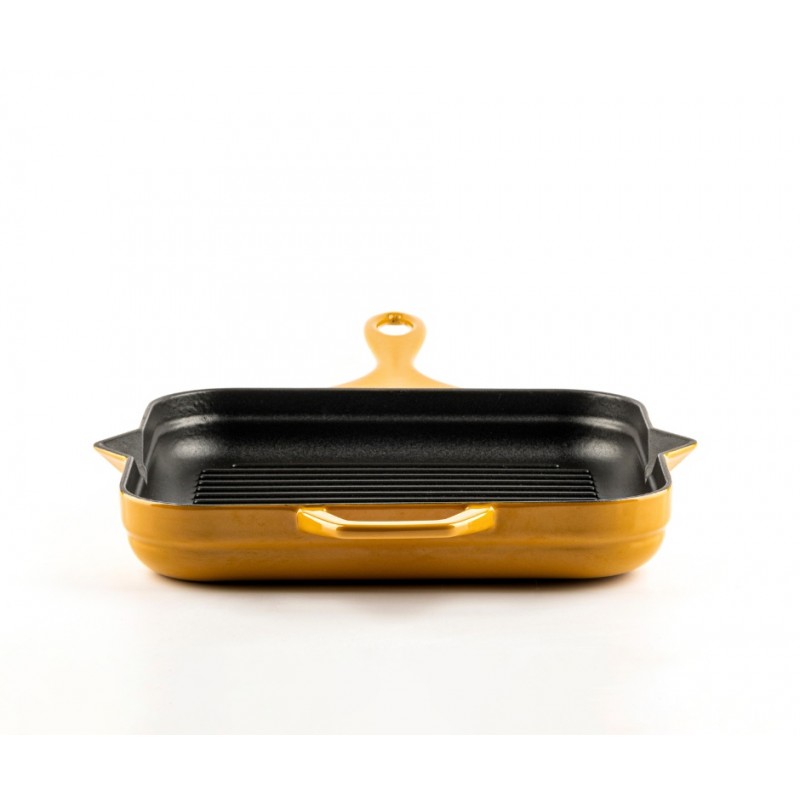 Poêle grill en fonte émaillée Hosse, Dijon, 28х28cm | Poêle grill en fonte | Poêle en fonte |