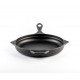 Poêle en fonte émaillée Hosse, Black Onyx, Ф24cm | Poêle plate en fonte | Poêle en fonte |