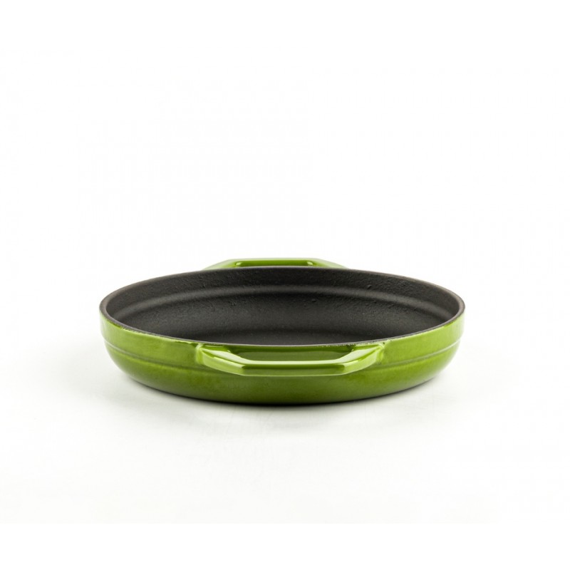 Poêle en fonte avec deux poignées émaillée Hosse, Bamboo, Ф19cm | Poêle plate en fonte | Poêle en fonte |
