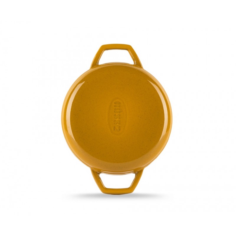 Poêle en fonte avec deux poignées émaillée Hosse, Dijon, Ф16cm | Poêle plate en fonte | Poêle en fonte |