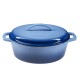 Cocotte en fonte émaillée, Bleu, ovale, 33x27см | Cocotte en fonte |  |