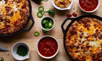 Pizza au fromage et bacon